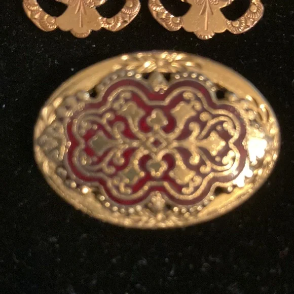 Vintage brooches 2 different styles one marked Freirich - Picture 6 of 7